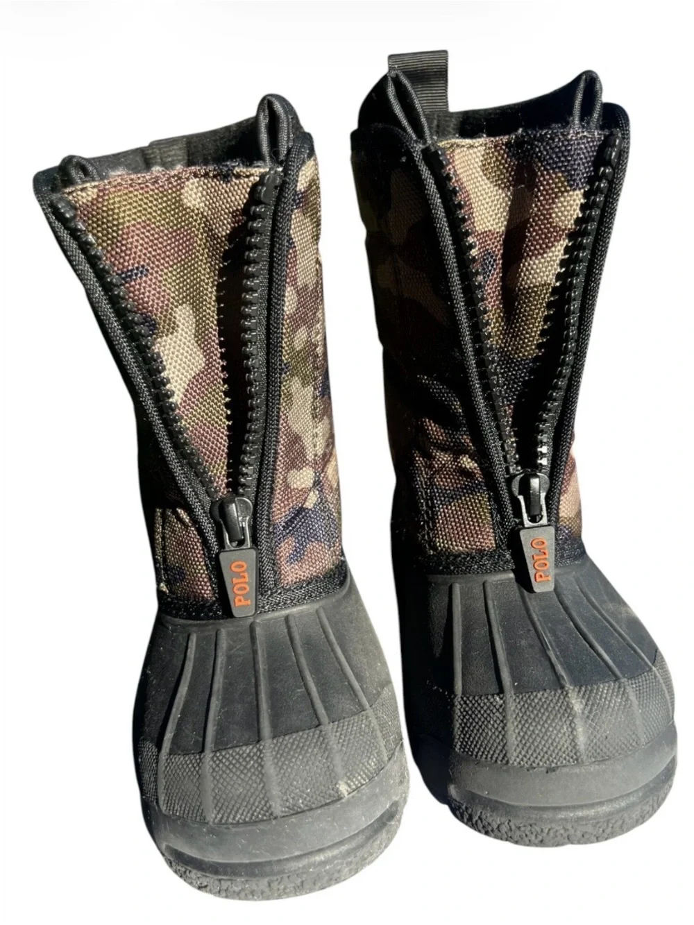 Polo Ralph Lauren Winter Snow Boots Toddler Size 9 Green Camouflage